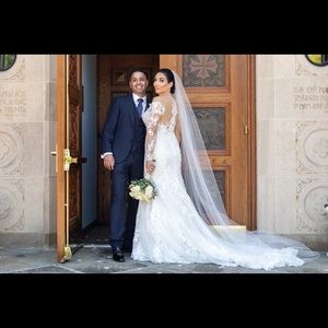 Wedding gown Martina Liana 870 beaded ivcf/plUSA12